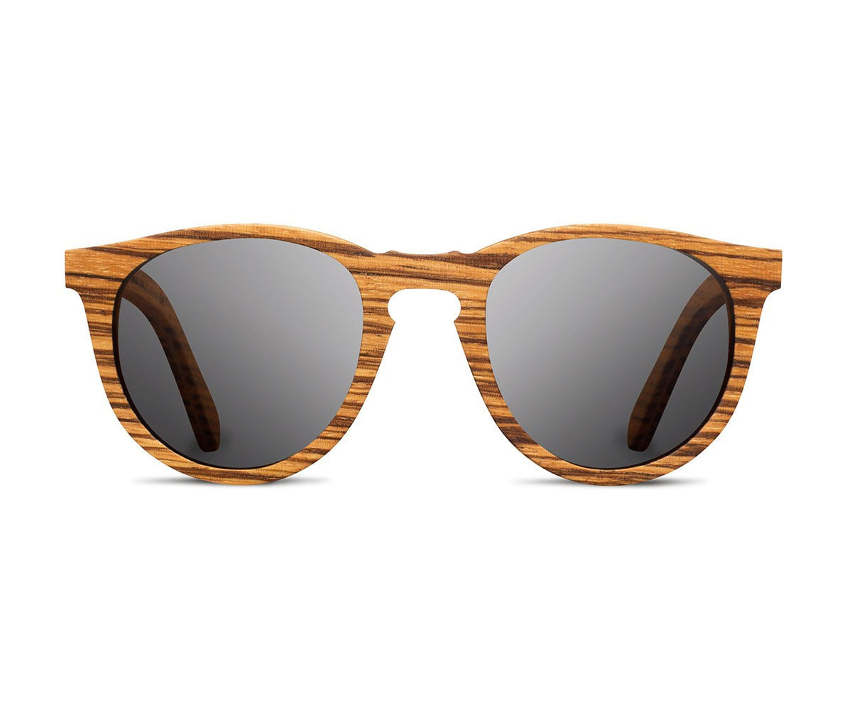 Eyewear - Shwood Belmont Zebrawood - Grey