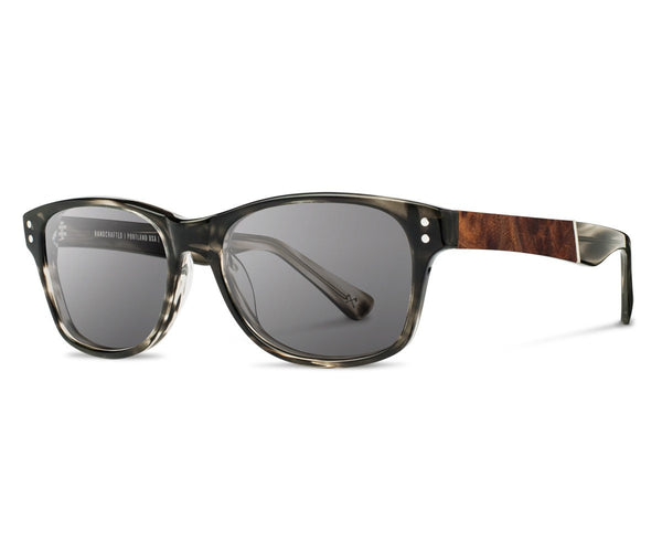 Eyewear - Shwood Cannon Pearl Grey - Elm Burl - Grey