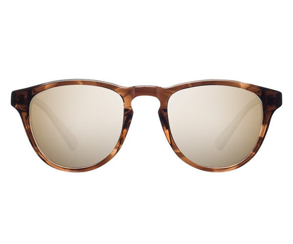 Eyewear - Shwood Francis: Bourbon Elm Burl - Gold Mirror