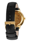 Watches - Nixon Kensington Black Leather Gold Watch, Black Face