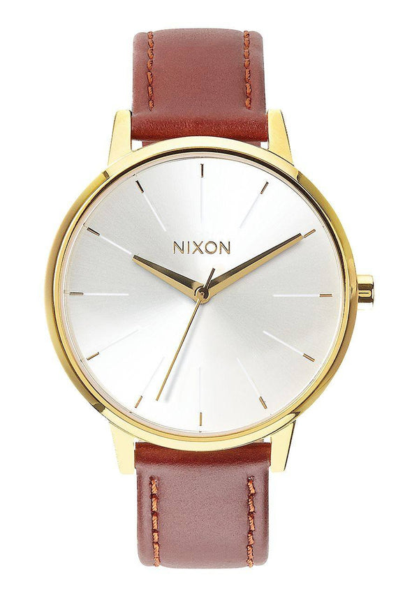 Watches - Nixon Kensington Leather Gold Saddle Watch