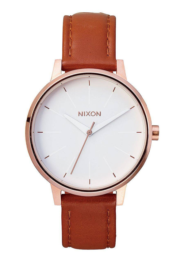 Watches - Nixon Kensington Leather Rose Gold / White