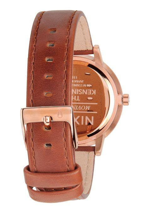 Watches - Nixon Kensington Leather Rose Gold / White