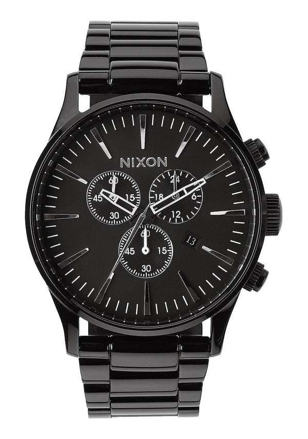 Watches - Nixon Sentry Chrono All Black