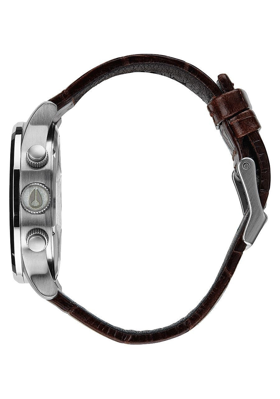 Watches - Nixon Sentry Chrono Leather Brown Gator Watch