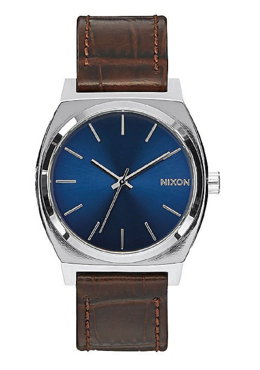 Watches - Nixon The Time Teller Brown Gator / Blue Watch