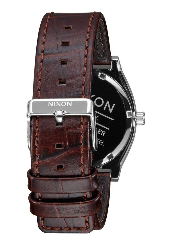 Watches - Nixon The Time Teller Brown Gator / Blue Watch